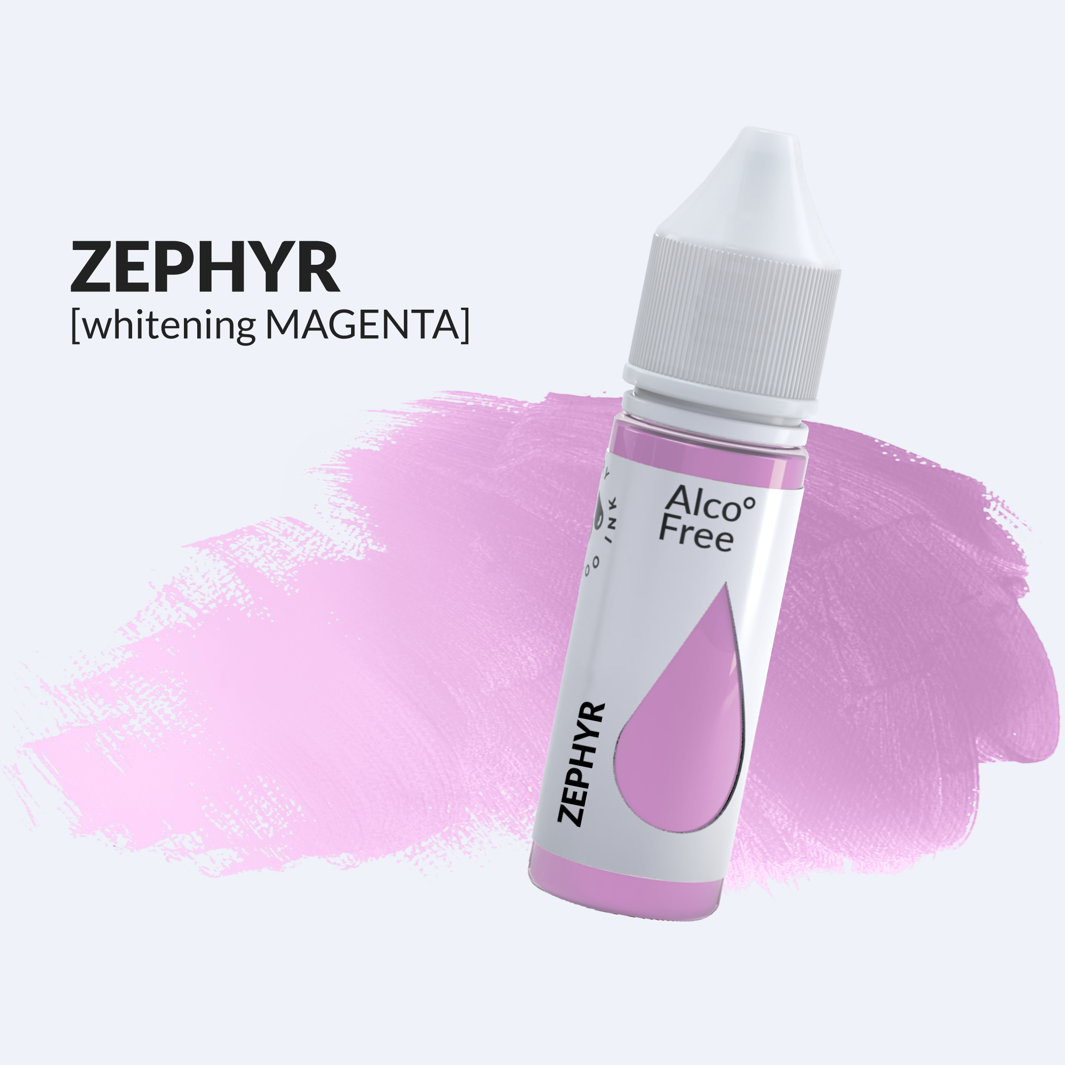 Zephyr тату-краска розовая